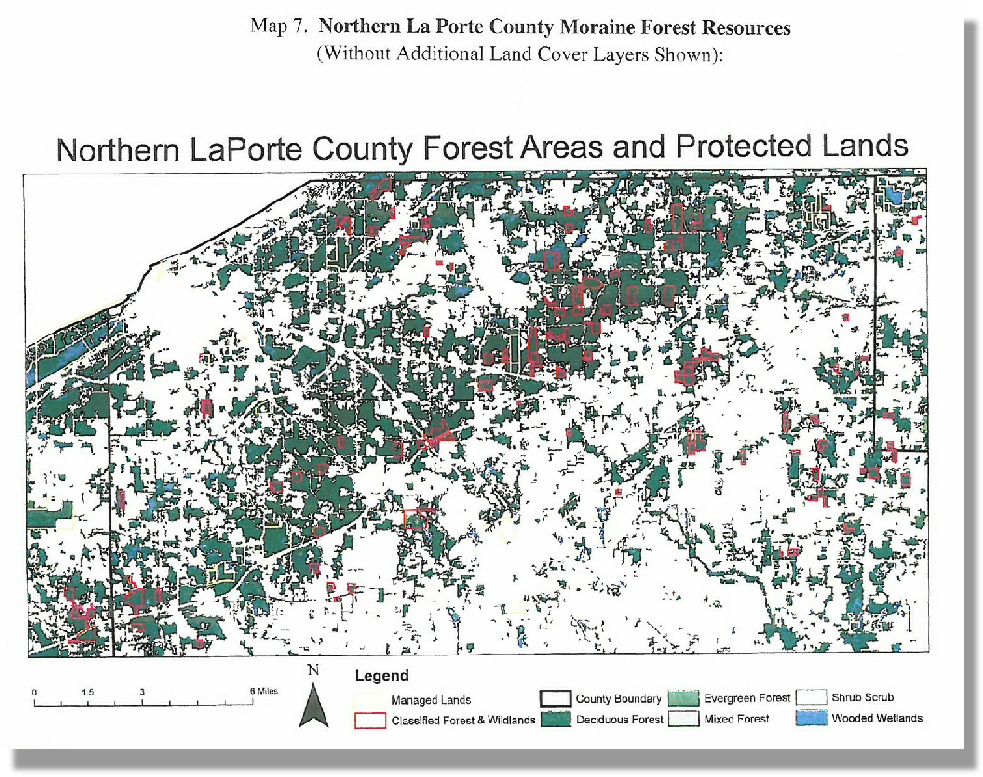 Northern La Porte County Forest Areas and Protected Lands